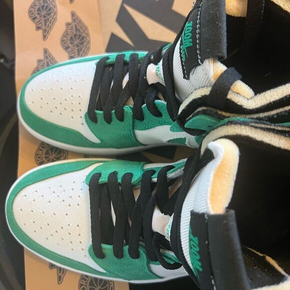 Nike MEN'S AIr Jordan 1 Zoom Air CMFT STADIUM GREEN SIZE 8.5 ct0978-300 - Picture 3 of 12